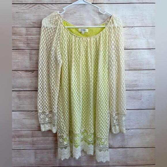 UMGEE LACE OVERLAY MINIDRESS IN CREAM - Picture 1 of 7